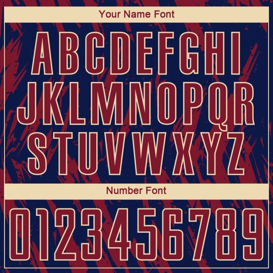 Maglia da calcio personalizzata Crimson Navy-City Cream con stampa a sublimazione